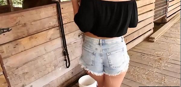  Lesbian cowboy teens eating each others pussies outdoor